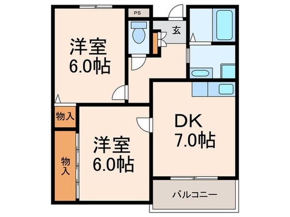 カーサエスペランサの物件間取画像